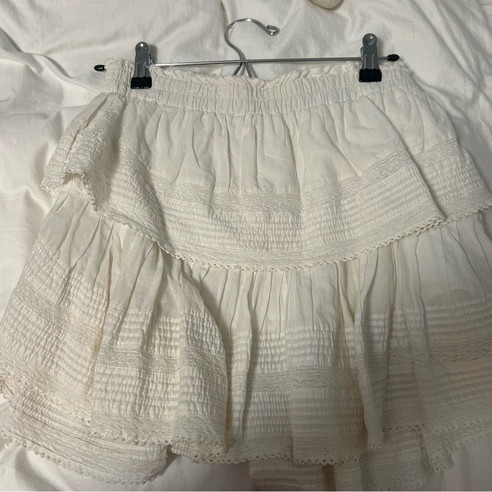 Loveshackfancy white skirt size M EUC